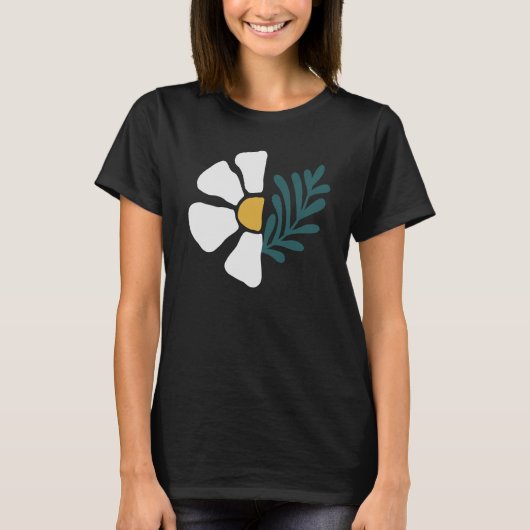 Hermosa flor abstracta t-shirt (Voorkant)
