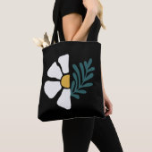 Hermosa flor abstracta tote bag (Dichtbij)