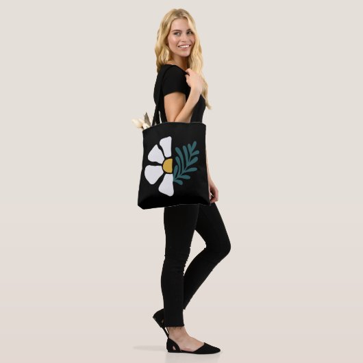 Hermosa flor abstracta tote bag (Op model)