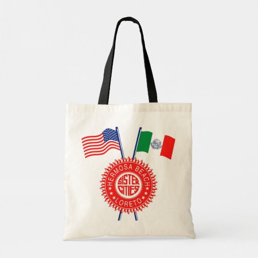 Hermosa-Loreto Sister City Canvas tas (Achterkant)