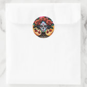 Hermosa Roos Sugar Skull Sticker Dag van de Doden (Tas)