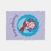 Hermosa sirena fleece deken (Voorkant (Horizontaal))