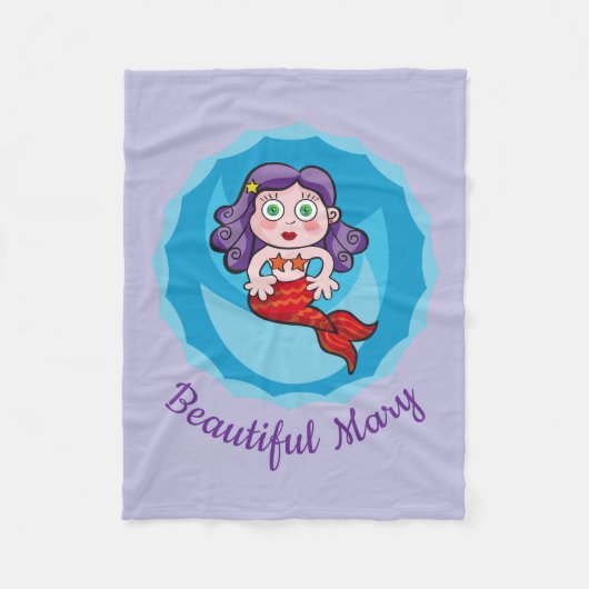 Hermosa sirena fleece deken (Voorkant)