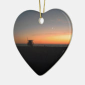 hermosa strandzonsondergang keramisch ornament (Links)