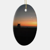 hermosa strandzonsondergang keramisch ornament (Rechts)