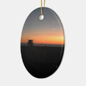 hermosa strandzonsondergang keramisch ornament (Links)