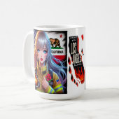 HERMOSA TAZA EN SOLIDARIDAD CON CALIFORNIA KOFFIEMOK (Voorkant links)