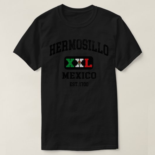 Hermosillo Mexico XXL Atletisch ontwerp T-shirt (Design voorkant)