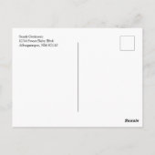 HERMOSO BAUTIZO BEBÉ CRUZADO DE ORO FLORAL AZUL IN BRIEFKAART (Achterkant)