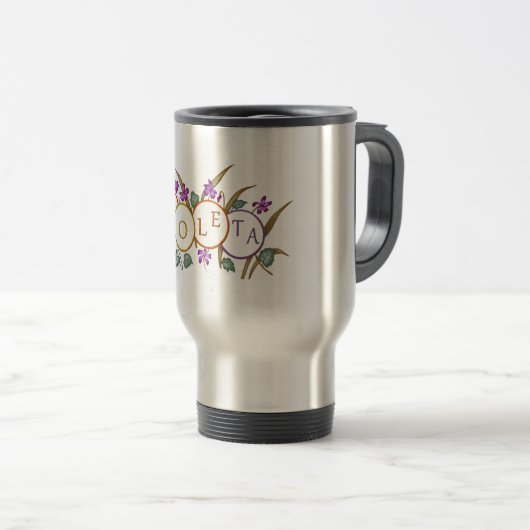 Hermosos Vasos y tazas con el nombre de Violeta Reisbeker (Voorkant rechts)