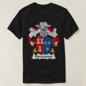 Hernandez Coat of Arms Family Crest T-shirt (Design voorkant)