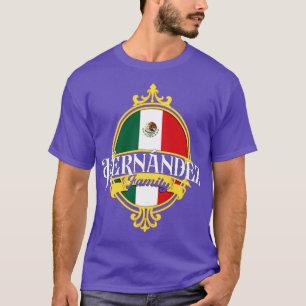 Hernandez Familie Mexico Vlag T-shirt