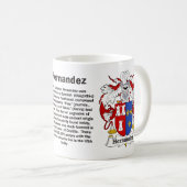 Hernandez Family Crest op een mok (Voorkant rechts)