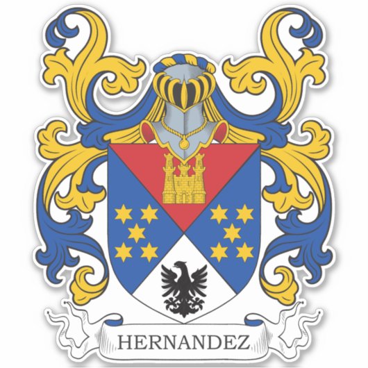 Hernandez Family Crest Sticker (Voorkant)