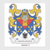 Hernandez Family Crest Sticker (Vel)