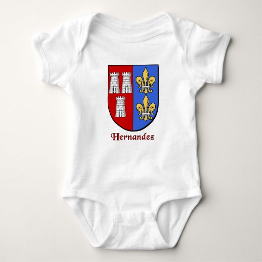 Hernandez Family Shield Baby Creeper Romper (Voorkant)
