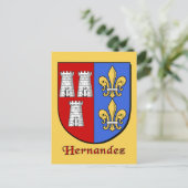 Hernandez Family Shield Briefkaart (Staand voorkant)