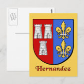 Hernandez Family Shield Briefkaart (Voorkant / Achterkant)