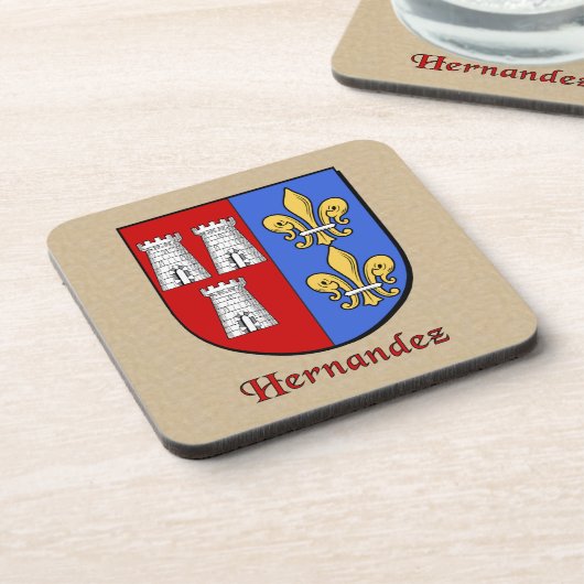 Hernandez Family Shield Onderzetter (Linkerzijde)