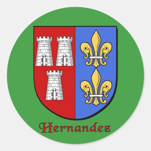Hernandez Family Shield Stickers (Voorkant)