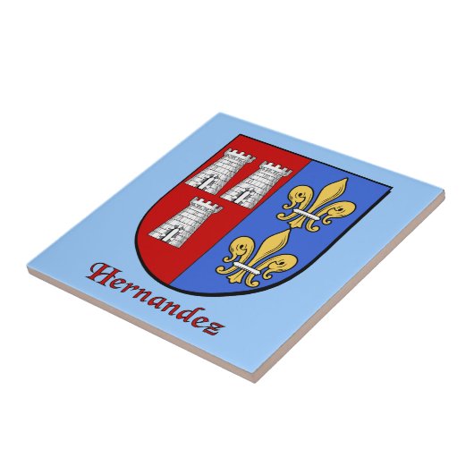 Hernandez Family Shield Tegeltje (Zijkant)