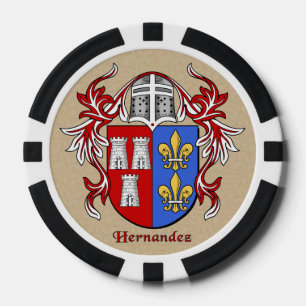 Hernandez Heraldic Arms Poker Chips
