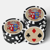 Hernandez Heraldic Arms Poker Chips (Opstapeling)