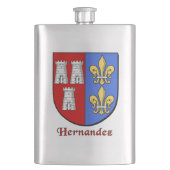 Hernandez Heraldic Shield Heupfles (Voorkant)