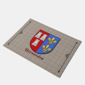 Hernandez Historisch Schild op Cobblestone Deurmat (Schuin)