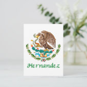 Hernandez Mexican National Seal Briefkaart (Staand voorkant)
