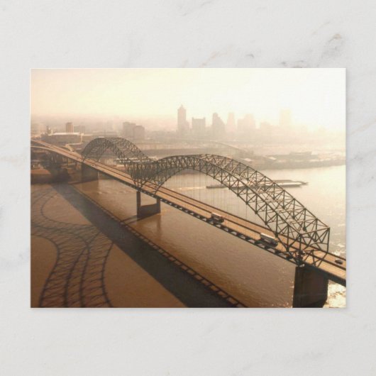 Hernando de Soto Bridge in Memphis Briefkaart (Voorkant)