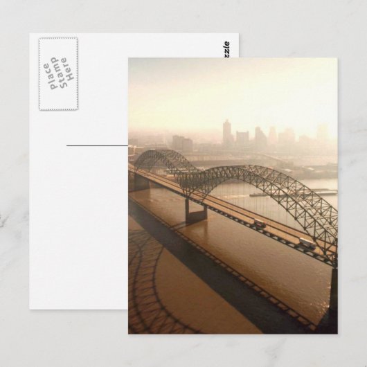 Hernando de Soto Bridge in Memphis Briefkaart (Voorkant / Achterkant)