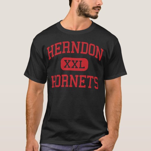 Herndon - Hornets - High School - Herndon Virginia T-shirt (Voorkant)