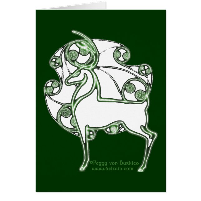 Herne Celtic Deer Card (Voorkant)
