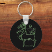 Herne Celtic Deer Sleutelhanger, Black Sleutelhanger (Voorkant)