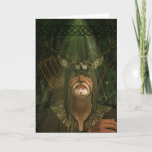 Herne de Jager - het Wenskaart van de Kunst van de Kaart