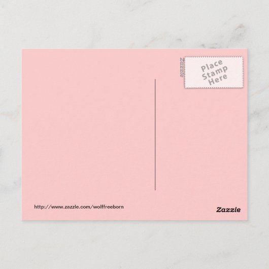 herne stag briefkaart (Achterkant)