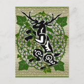 herne stag briefkaart (Voorkant)