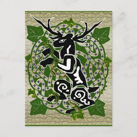 herne stag briefkaart (Voorkant)
