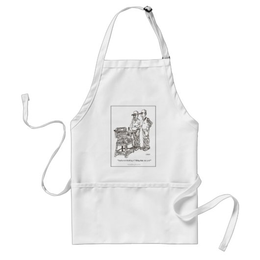 Hernia Cartoon Apron Standaard Schort (Voorkant)