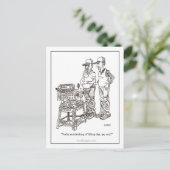 Hernia Cartoon Briefkaart (Staand voorkant)