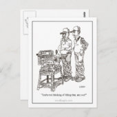 Hernia Cartoon Briefkaart (Voorkant / Achterkant)