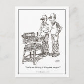 Hernia Cartoon Briefkaart (Voorkant)