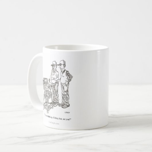 Hernia Cartoon Mok (Voorkant links)