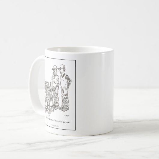 Hernia Cartoon Mok (Voorkant links)