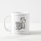 Hernia Cartoon Mok (Links)