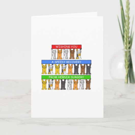 Hernia chirurgie snel herstel kaart (Voorkant)