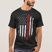 Hernia chirurgische ingreep Amerikaanse vlag herst T-shirt (Voorkant)