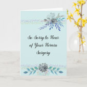 Hernia Surgery krijgt goed Kaart groen met bloemen (Gele Bloem)