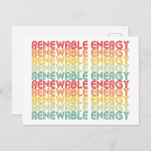 hernieuwbare energie briefkaart (Voorkant / Achterkant)